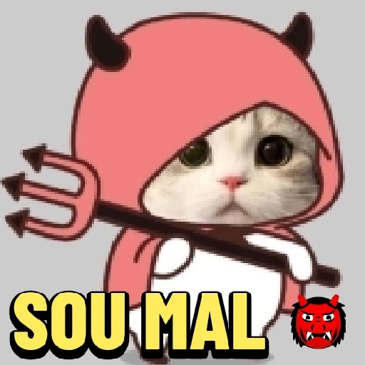Figurinha: Gatinho Mal