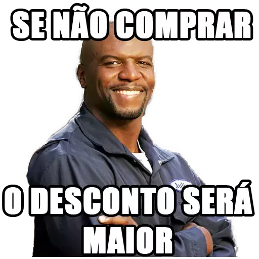 Figurinha: Se não comprar, o desconto