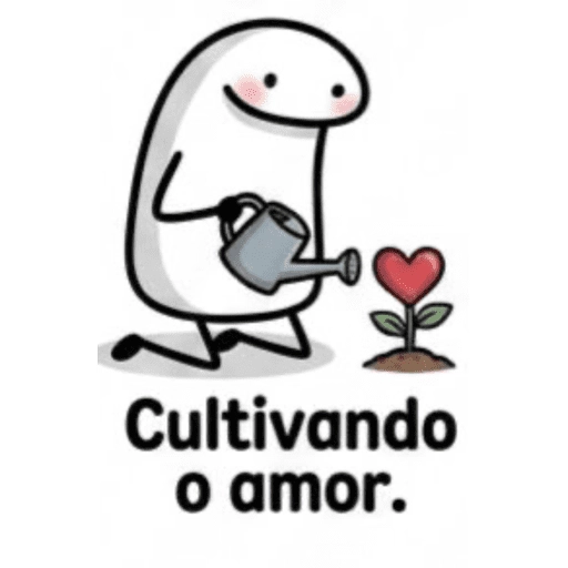 Figurinha: Cultivando o amor