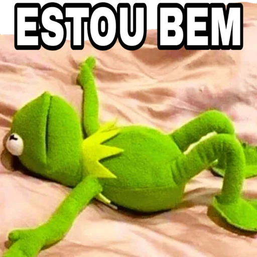 Figurinha: Kermit ESTOU BEM