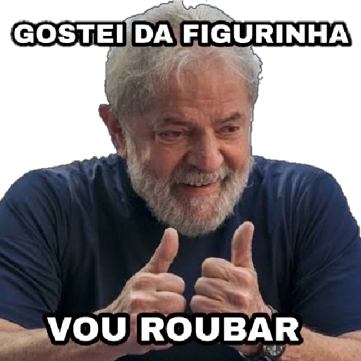 Figurinha: Lula gostou da figurinha