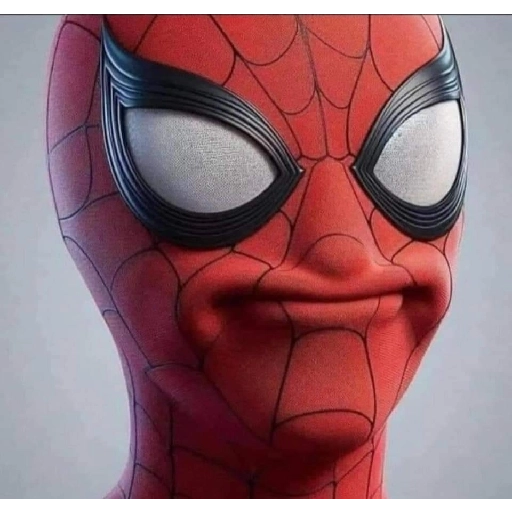 Figurinha: Homem Aranha com cara engraçada