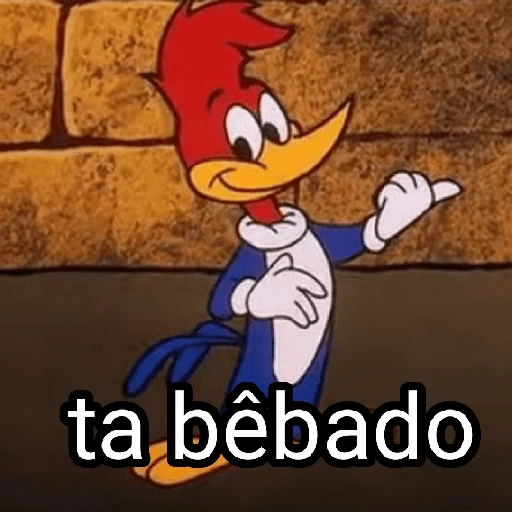 Figurinha: Pica-Pau bêbado