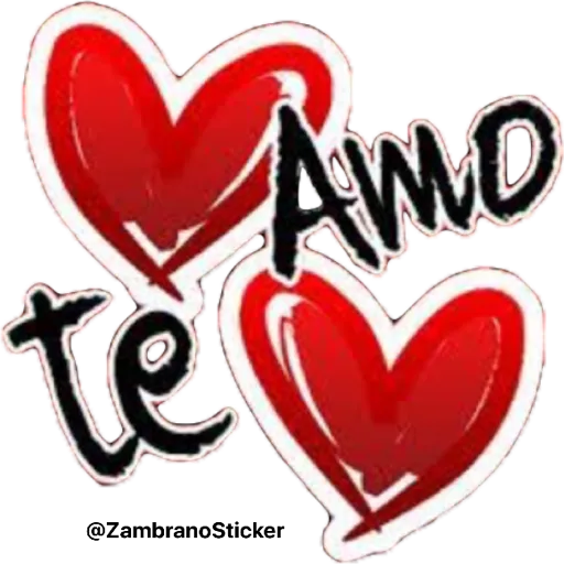 Figurinha: Te Amo Corações