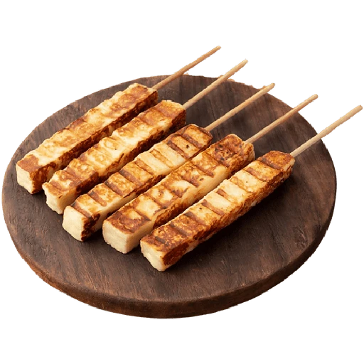 Figurinha: Queijo Halloumi Grelhado no Espeto