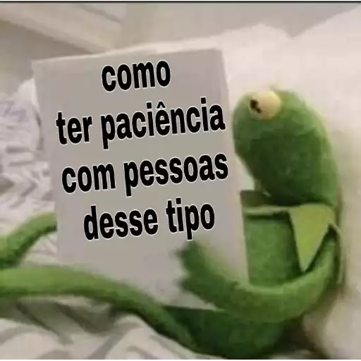 Figurinha: Como ter paciência