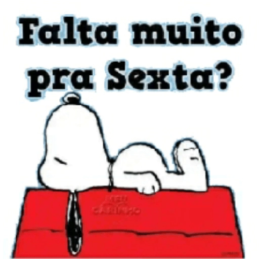 Figurinha: Falta muito pra Sexta?