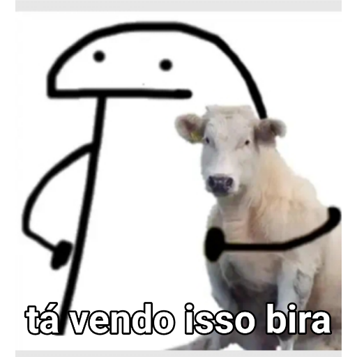 Figurinha: Flork e vaca