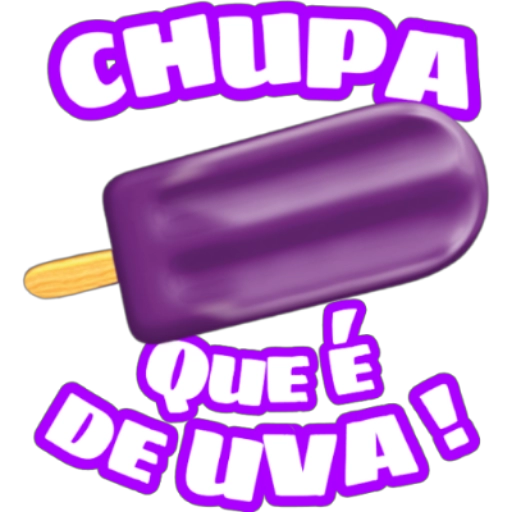 Figurinha: Chupa que é de uva!