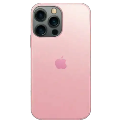 Figurinha: iPhone Rosa com Câmera Tripla