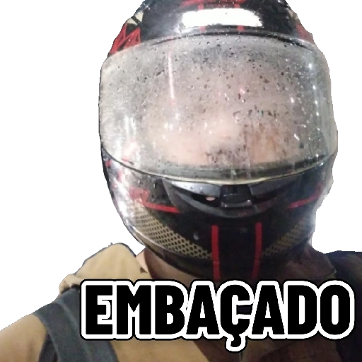 Figurinha: Capacete Embaçado