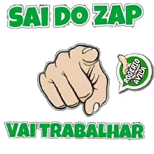 Figurinha: Sai do Zap, Vai Trabalhar