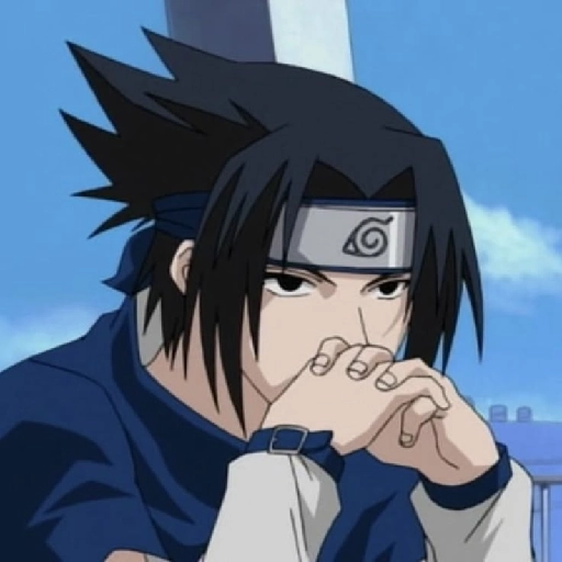Figurinha: Sasuke pensativo