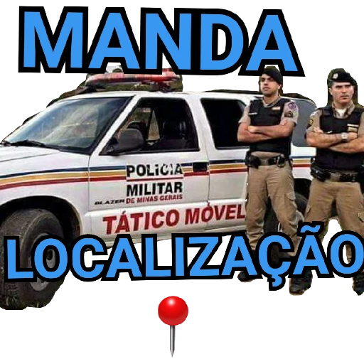 Figurinha: Manda Localização