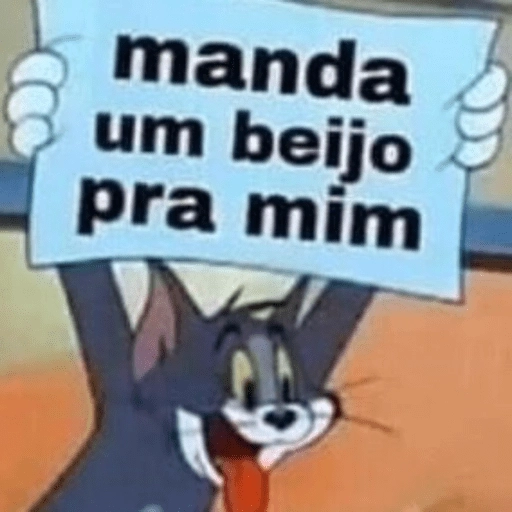 Figurinha: Tom manda um beijo pra mim