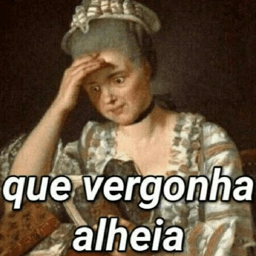 Figurinha: Que vergonha alheia
