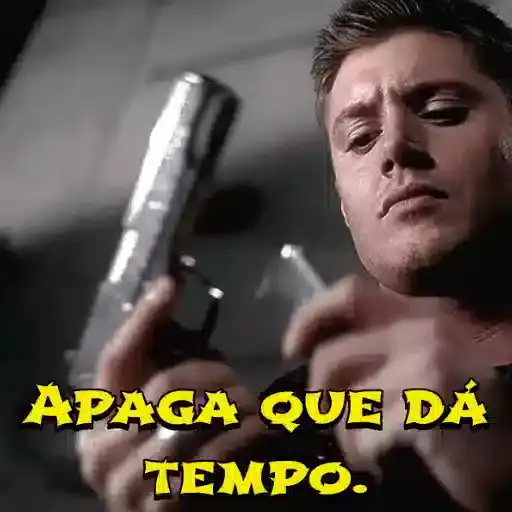 Figurinha: Apaga que dá tempo