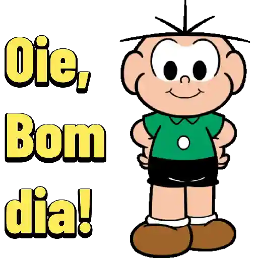 Figurinha: Oie, Bom dia!