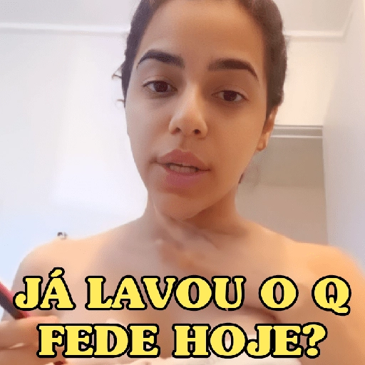 Figurinha: Já lavou o que fede hoje?