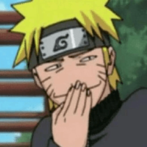 Figurinha: Naruto disfarçando