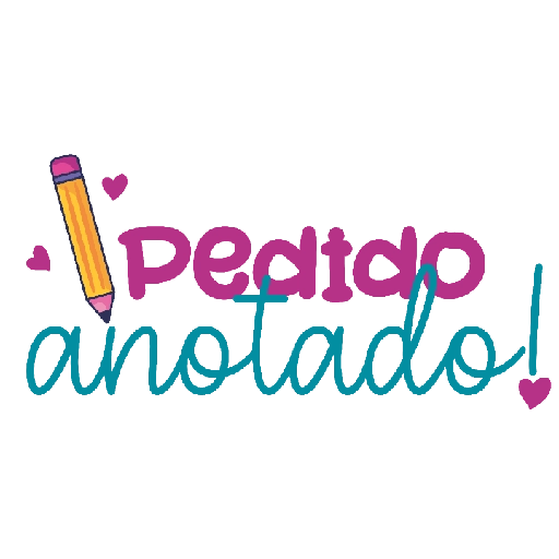 Figurinha: Pedido Anotado!