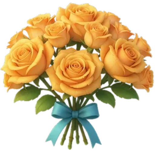 Figurinha: Buquê de Rosas Amarelas