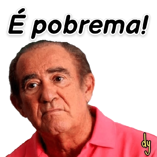 Figurinha: É pobrema!
