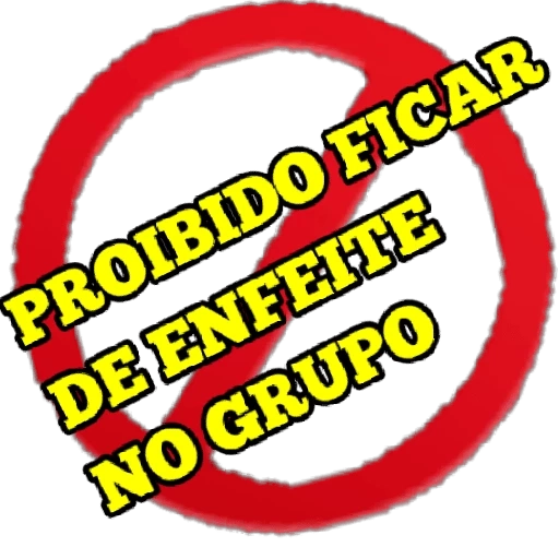 Figurinha: Proibido Ficar de Enfeite