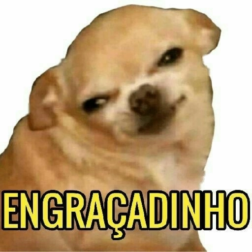 Figurinha: Cachorro engraçadinho