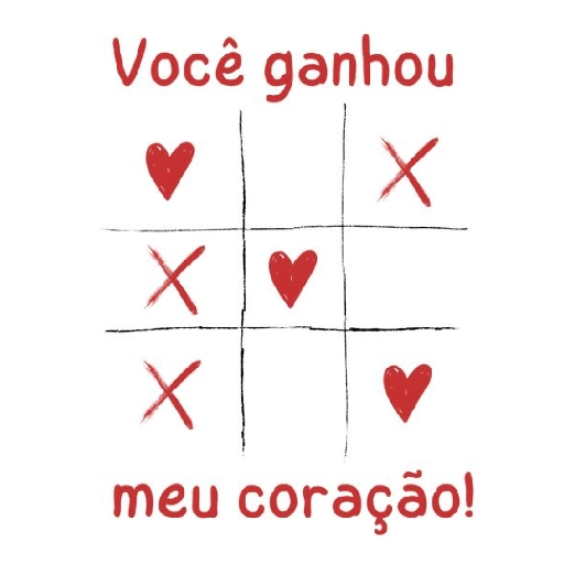 Figurinha: Você ganhou meu coração!