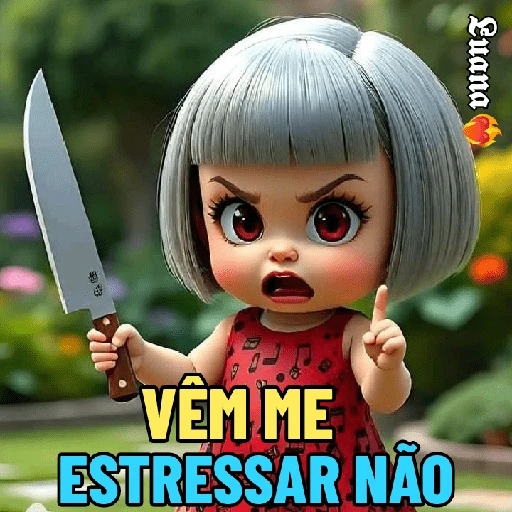 Figurinha: Vem me estressar não