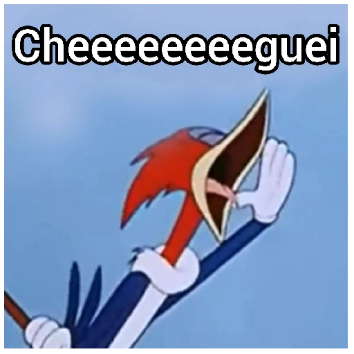 Figurinha: Pica Pau "Cheeeeeeguei"