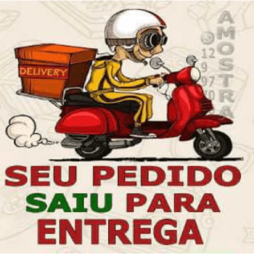 Figurinha: Seu Pedido Saiu Para Entrega