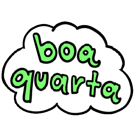 Figurinha: Boa Quarta Colorida