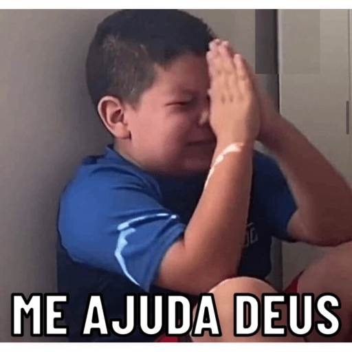 Figurinha: Me Ajuda Deus