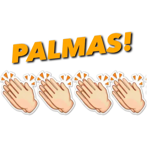 Figurinha: Palmas!