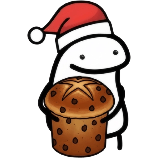 Figurinha: Flork com Panetone de Natal