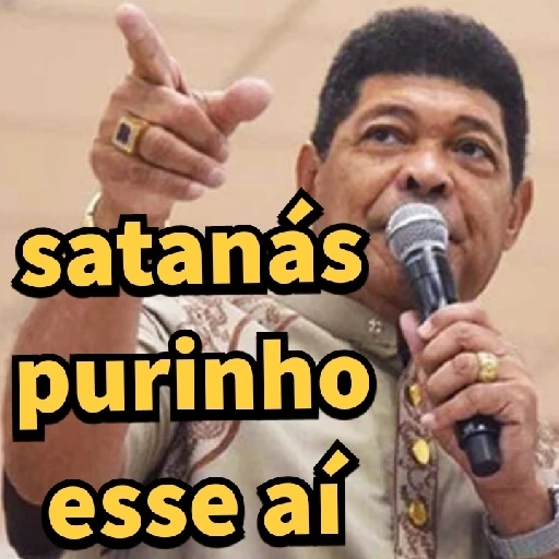 Figurinha: Satanás purinho esse aí