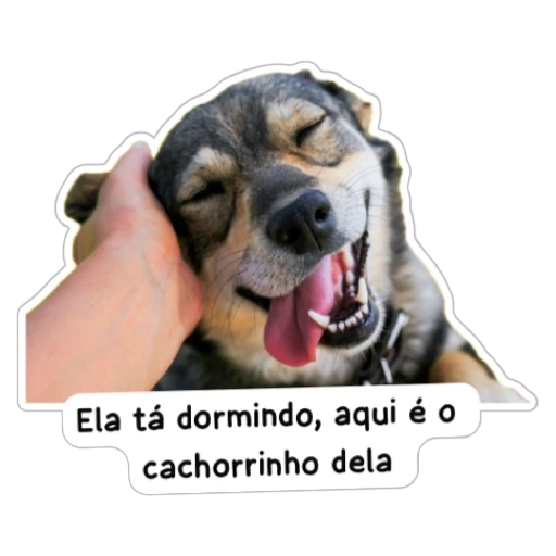 Figurinha: Cachorrinho feliz
