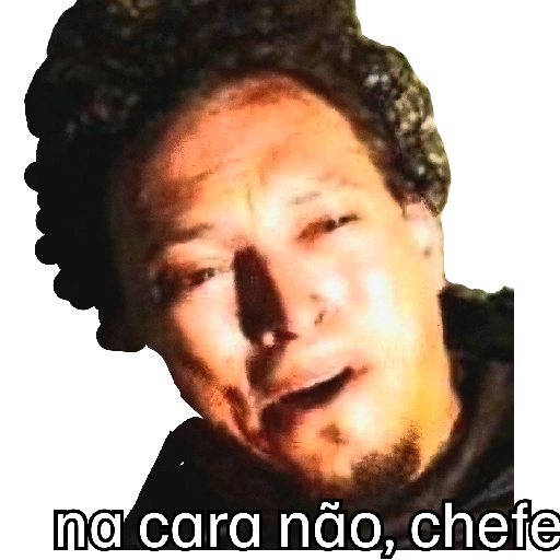 Figurinha: Não, chefe