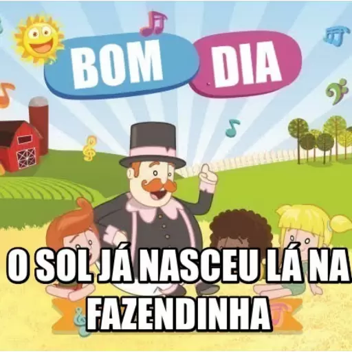 Figurinha: Bom Dia Fazendinha