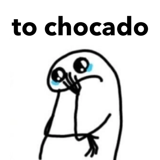 Figurinha: to chocado