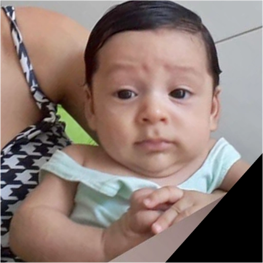 Figurinha: Bebê pensativo