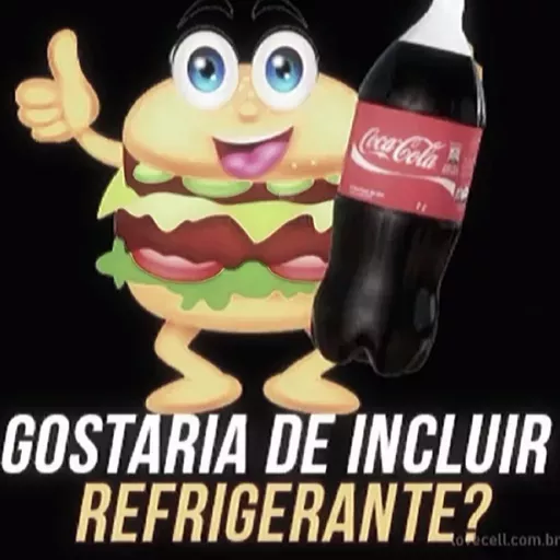 Figurinha: Gostaria de incluir refrigerante?