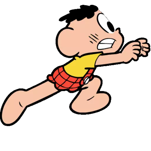 Figurinha: Cebolinha Correndo