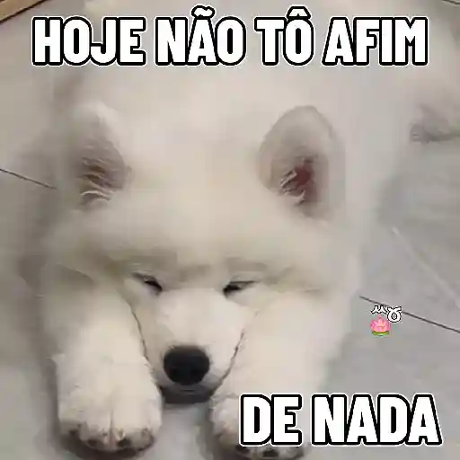 Sticker: Perro perezoso