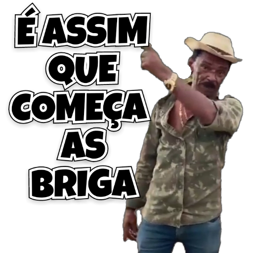 Figurinha: É Assim Que Começa As Briga
