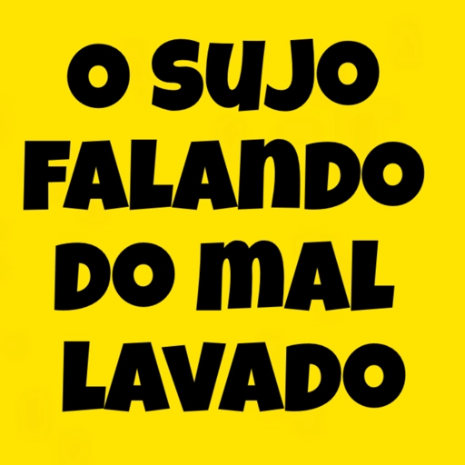 Figurinha: O sujo falando do mal lavado