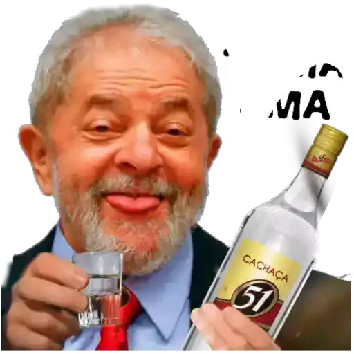 Figurinha: Lula bebendo cachaça 51