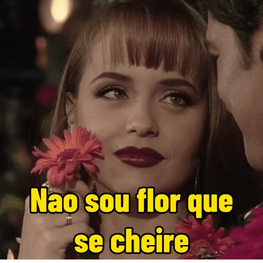 Figurinha: Não sou flor que se cheire